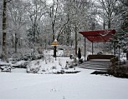 Vogeleiland - Rijsteborgherpark, Deventer  (c) Henk Melenhorst : Vogeleiland, sneeuw, winter, Rijsterborgherpark